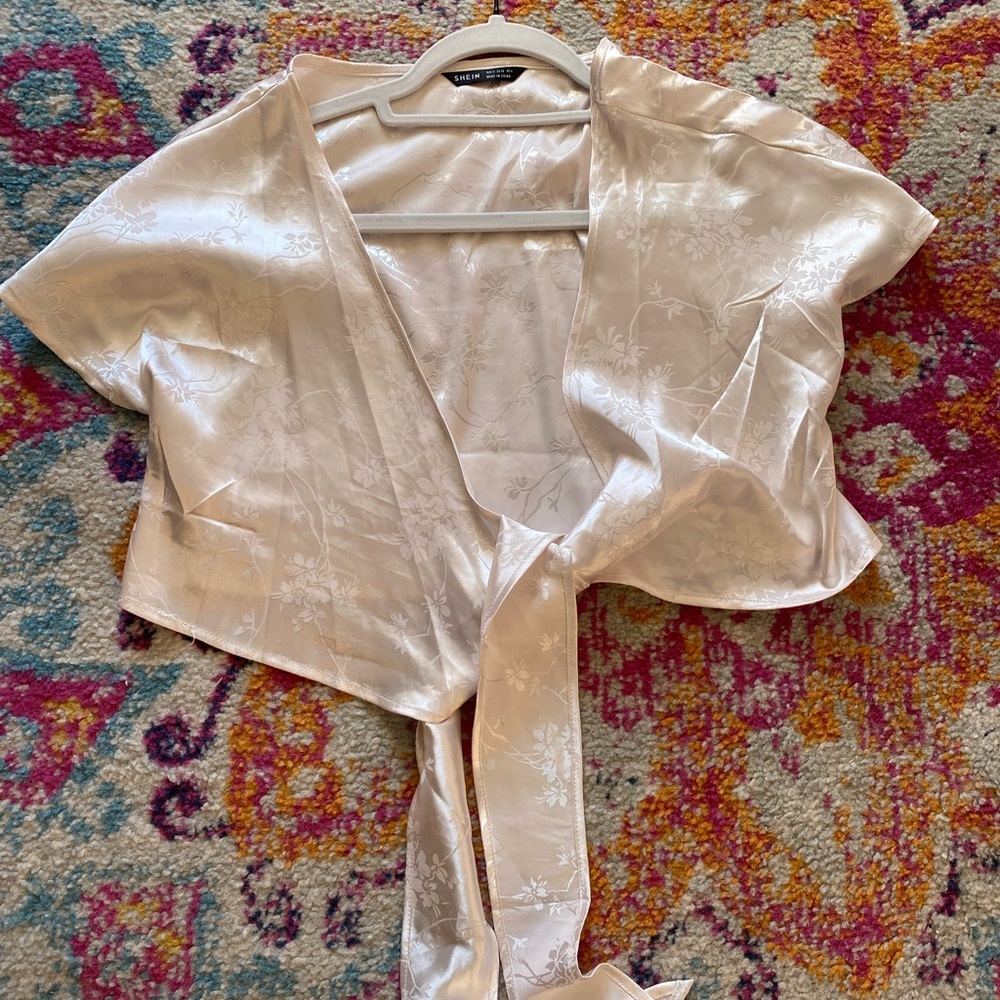 shein silk top